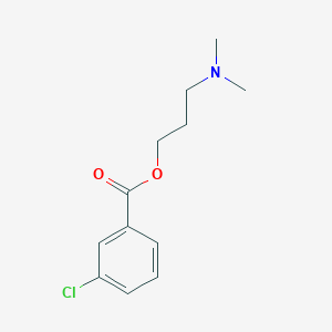 molecular formula C12H16ClNO2 B182033 3-(Dimethylamino)propyl 3-chlorobenzoate CAS No. 5134-44-1