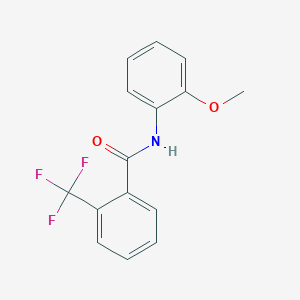 molecular formula C15H12F3NO2 B182036 N-(2-methoxyphenyl)-2-(trifluoromethyl)benzamide CAS No. 6210-44-2