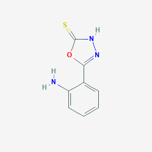 molecular formula C8H7N3OS B182041 1,3,4-Oxadiazole-2(3H)-thione, 5-(2-aminophenyl)- CAS No. 32058-76-7