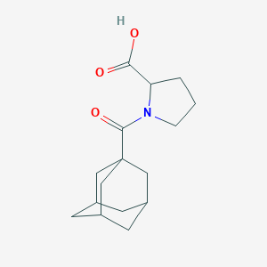 molecular formula C16H23NO3 B182042 1-(Adamantane-1-carbonyl)-pyrrolidine-2-carboxylic acid CAS No. 35084-48-1