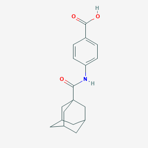 molecular formula C18H21NO3 B182045 4-[(1-Adamantylcarbonyl)amino]benzoic acid CAS No. 62144-92-7