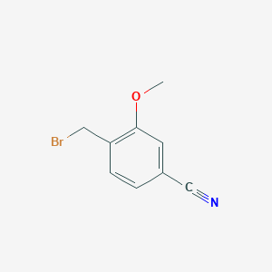 molecular formula C9H8BrNO B018205 4-(Bromomethyl)-3-methoxybenzonitrile CAS No. 104436-60-4
