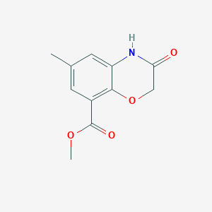 methyl 6-methyl-3-oxo-3,4-dihydro-2H-1,4-benzoxazine-8-carboxylate