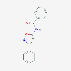 molecular formula C16H12N2O2 B182055 n-(3-phenyl-1,2-oxazol-5-yl)benzamide CAS No. 37853-32-0