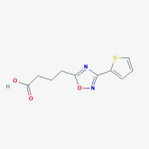 molecular formula C10H10N2O3S B182061 4-(3-Thien-2-yl-1,2,4-oxadiazol-5-yl)butanoic acid CAS No. 849925-06-0
