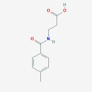 molecular formula C11H13NO3 B182063 N-(4-methylbenzoyl)-beta-alanine CAS No. 446828-78-0