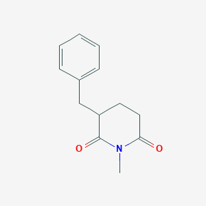 molecular formula C13H15NO2 B182081 3-Benzyl-1-methylpiperidine-2,6-dione CAS No. 124482-68-4