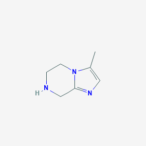 molecular formula C7H11N3 B182083 3-Methyl-5,6,7,8-tetrahydroimidazo[1,2-a]pyrazine CAS No. 126052-23-1