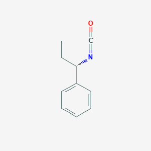 B182084 Benzene, (1-isocyanatopropyl)-, (S)- CAS No. 164033-12-9