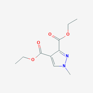 molecular formula C10H14N2O4 B182097 Pyrazole-3,4-dicarboxylic acid, 1-methyl-, diethyl ester CAS No. 10514-60-0