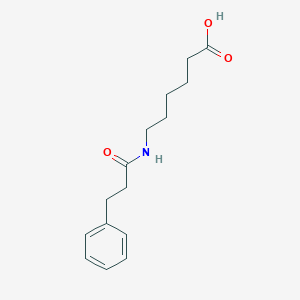 molecular formula C15H21NO3 B018210 6-(3-phenylpropanoylamino)hexanoic Acid CAS No. 178622-38-3