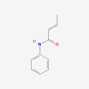 molecular formula C10H11NO B182102 2-Butenamide, N-phenyl-, (2E)- CAS No. 17645-30-6