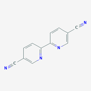 molecular formula C12H6N4 B182107 2,2'-Bipyridine-5,5'-dicarbonitrile CAS No. 1802-29-5