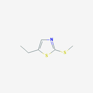 molecular formula C6H9NS2 B182108 5-ethyl-2-(methylthio)Thiazole CAS No. 196500-11-5
