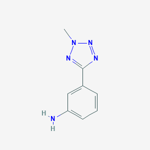 molecular formula C8H9N5 B182120 3-(2-methyl-2H-tetrazol-5-yl)aniline CAS No. 114934-51-9