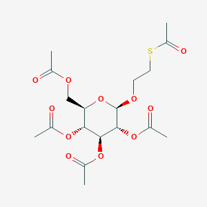 molecular formula C₁₈H₂₆O₁₁S B018214 2-(乙酰硫代)乙基 2,3,4,6-四-O-乙酰-β-D-吡喃葡萄糖苷 CAS No. 34044-34-3