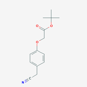 molecular formula C14H17NO3 B182149 tert-Butyl 2-[4-(cyanomethyl)phenoxy]acetate CAS No. 124499-21-4