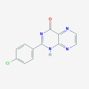 molecular formula C12H7ClN4O B182150 2-(4-Chlorophenyl)pteridin-4(1H)-one CAS No. 155513-86-3