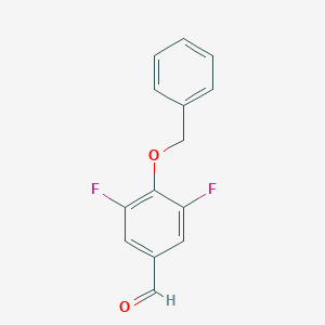 molecular formula C14H10F2O2 B182156 4-(Benzyloxy)-3,5-difluorobenzaldehyde CAS No. 125036-88-6