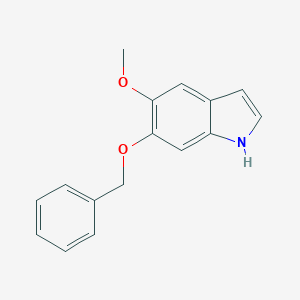 molecular formula C16H15NO2 B018216 6-Benzyloxy-5-methoxyindole CAS No. 2426-59-7