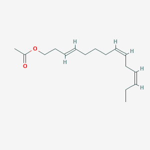 molecular formula C16H26O2 B182164 (3E,8Z,11Z)-3,8,11-Tetradecatrienyl acetate CAS No. 163041-94-9