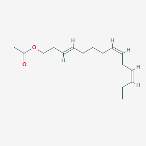 molecular formula C16H26O2 B182164 (3E,8Z,11Z)-十四-3,8,11-三烯基乙酸酯 CAS No. 163041-94-9