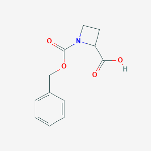 molecular formula C12H13NO4 B182166 1-苄氧羰基氮杂环丁烷-2-羧酸 CAS No. 174740-81-9