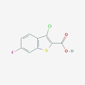 B182168 3-Chloro-6-fluoro-1-benzothiophene-2-carboxylic acid CAS No. 34576-92-6