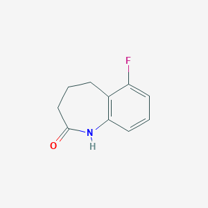 molecular formula C10H10FNO B182169 6-fluoro-4,5-dihydro-1H-benzo[b]azepin-2(3H)-one CAS No. 145485-58-1