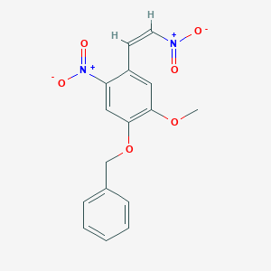 molecular formula C₁₆H₁₄N₂O₆ B018217 4-苄氧基-3-甲氧基-6-β-二硝基苯乙烯 CAS No. 2426-89-3