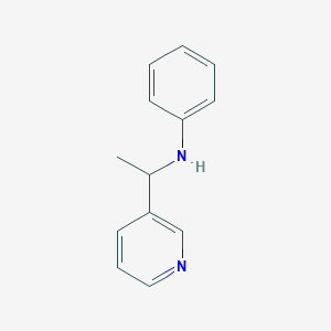molecular formula C13H14N2 B182173 N-(1-(吡啶-3-基)乙基)苯胺 CAS No. 137642-06-9