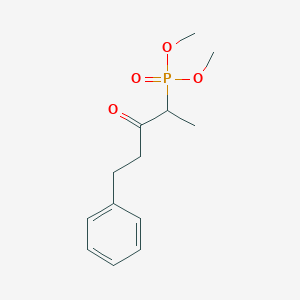 molecular formula C13H19O4P B182175 4-二甲氧基膦酰基-1-苯基戊烷-3-酮 CAS No. 144358-71-4