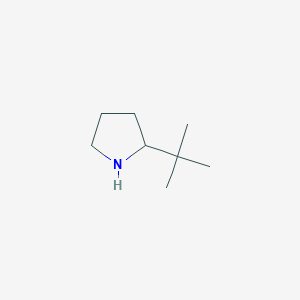 molecular formula C8H17N B182177 2-叔丁基吡咯烷 CAS No. 180258-82-6