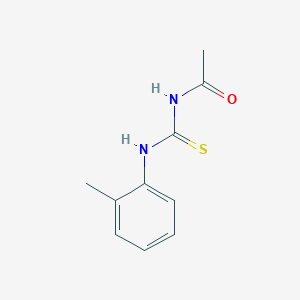 molecular formula C10H12N2OS B182178 N-[(2-methylphenyl)carbamothioyl]acetamide CAS No. 14185-60-5