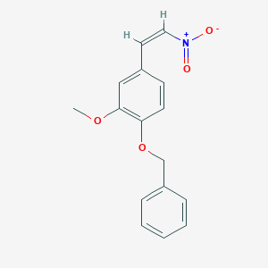 molecular formula C₁₆H₁₅NO₄ B018218 4-Benzyloxy-3-methoxy-beta-nitrostyrene CAS No. 1860-56-6