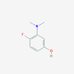 molecular formula C8H10FNO B182181 3-(Dimethylamino)-4-fluorophenol CAS No. 198139-37-6
