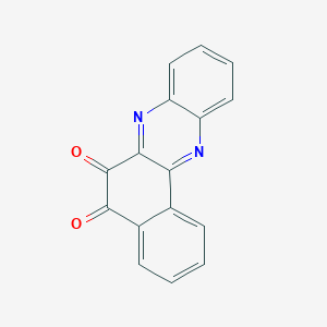 molecular formula C16H8N2O2 B182211 Benzo[a]phenazine-5,6-dione CAS No. 13742-05-7