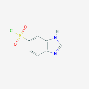 molecular formula C8H7ClN2O2S B182223 2-Methyl-1H-benzimidazole-6-sulfonyl chloride CAS No. 181473-23-4