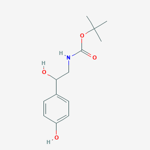 molecular formula C13H19NO4 B182225 Tert-butyl 2-hydroxy-2-(4-hydroxyphenyl)ethylcarbamate CAS No. 126395-31-1