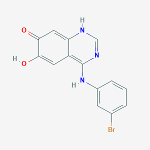 molecular formula C14H10BrN3O2 B182228 4-((3-Bromophenyl)amino)quinazoline-6,7-diol CAS No. 169205-86-1