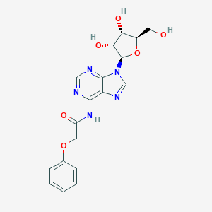 N-(9-((2R,3R,4S,5R)-3,4-dihydroxy-5-(hydroxymethyl)tetrahydrofuran-2-yl)-9H-purin-6-yl)-2-phenoxyacetamide