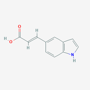 molecular formula C11H9NO2 B182238 3-(1H-Indol-5-yl)acrylic acid CAS No. 179626-79-0