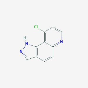 molecular formula C10H6ClN3 B182257 9-chloro-1H-pyrazolo[3,4-f]quinoline CAS No. 148018-24-0