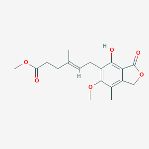 molecular formula C₁₈H₂₂O₆ B018226 霉酚酸甲酯 CAS No. 31858-66-9