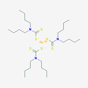 molecular formula C27H54FeN3S6 B182261 N,N-dibutylcarbamodithioate; iron(3+) CAS No. 14526-32-0