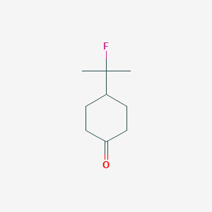 molecular formula C9H15FO B182262 4-(2-FLUOROPROPAN-2-YL)CYCLOHEXANone CAS No. 177995-52-7