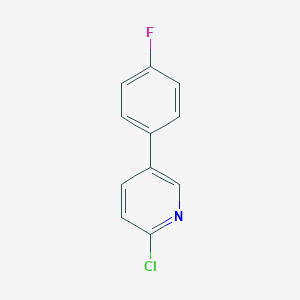 molecular formula C11H7ClFN B182264 2-Chloro-5-(4-fluorophenyl)pyridine CAS No. 163563-10-8