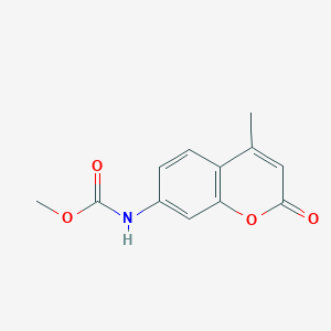 molecular formula C12H11NO4 B182266 4-甲基-2-氧代-2H-色烯-7-基氨基甲酸甲酯 CAS No. 114415-25-7