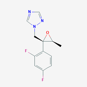 molecular formula C12H11F2N3O B182272 1-(((2R,3S)-2-(2,4-difluorophenyl)-3-methyloxiran-2-yl)methyl)-1H-1,2,4-triazole CAS No. 127000-90-2