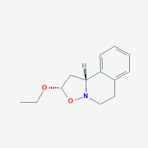 molecular formula C13H17NO2 B182287 (2S,10bR)-2-ethoxy-2,5,6,10b-tetrahydro-1H-[1,2]oxazolo[3,2-a]isoquinoline CAS No. 196393-15-4